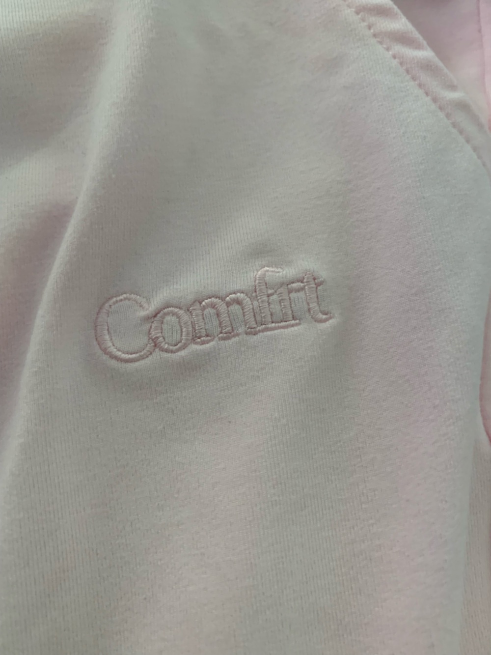 Comfrt Light Pink Track Joggers with Drawstring Waist size Extra Small - Picture 3 of 6